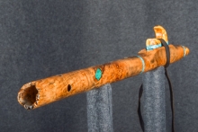 Maple Burl Native American Flute, Minor, Mid G-4, #R9C (5)